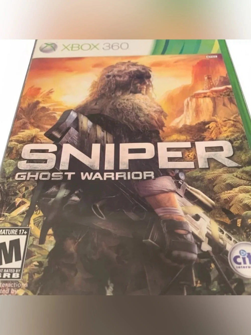 Sniper Ghost Warrior Xbox 360 - Complete CIB with manual Tested WORKS